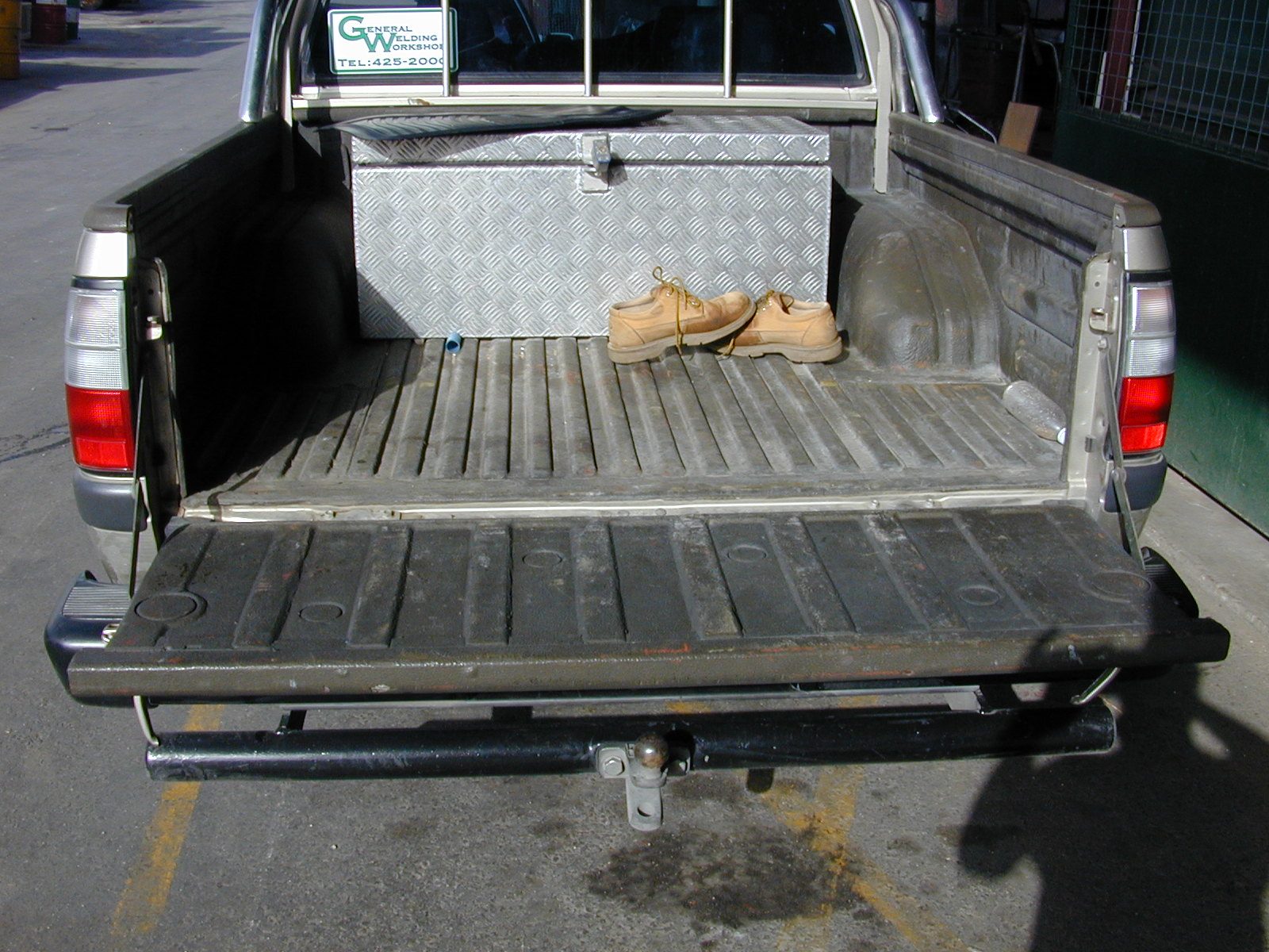Pickup bed sprayed with Flak Jacket polyurea